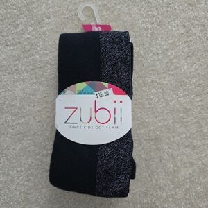 🌟 Zubii 2 Tone Navy/Sparkly Kids' Tights, NWT